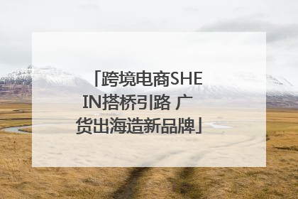 跨境电商SHEIN搭桥引路 广货出海造新品牌