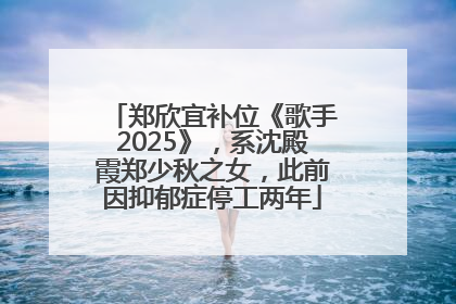 郑欣宜补位《歌手2025》，系沈殿霞郑少秋之女，此前因抑郁症停工两年