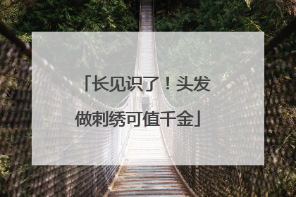 长见识了！头发做刺绣可值千金