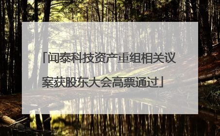 闻泰科技资产重组相关议案获股东大会高票通过