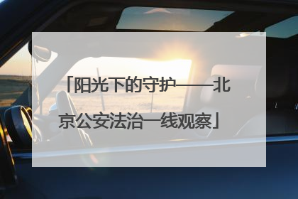 阳光下的守护——北京公安法治一线观察