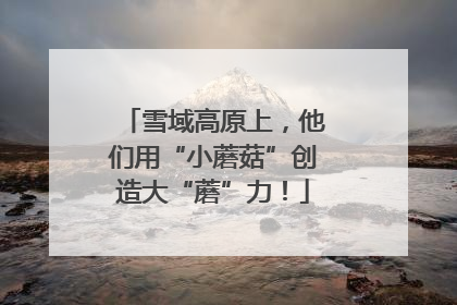 雪域高原上，他们用“小蘑菇”创造大“蘑”力！