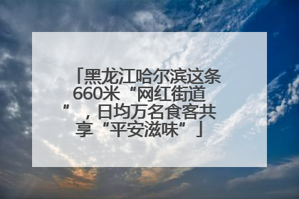 黑龙江哈尔滨这条660米“网红街道”，日均万名食客共享“平安滋味”