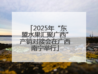 2025年“东盟水果汇聚广西”产销对接会在广西南宁举行