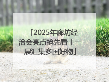 2025年廊坊经洽会亮点抢先看丨一展汇集多国好物