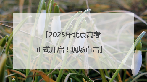 2025年北京高考正式开启！现场直击