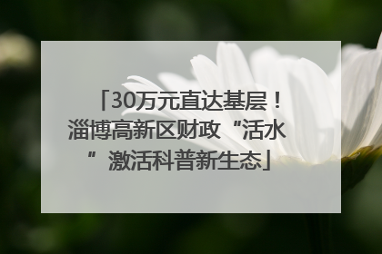 30万元直达基层！淄博高新区财政“活水”激活科普新生态