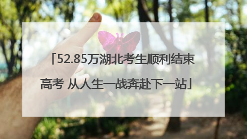 52.85万湖北考生顺利结束高考 从人生一战奔赴下一站