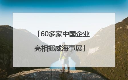 60多家中国企业亮相挪威海事展