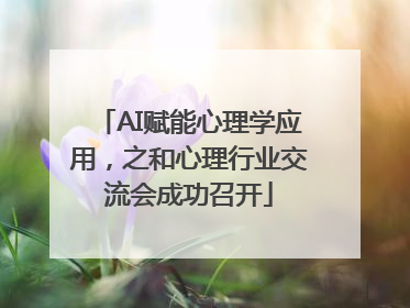 AI赋能心理学应用，之和心理行业交流会成功召开